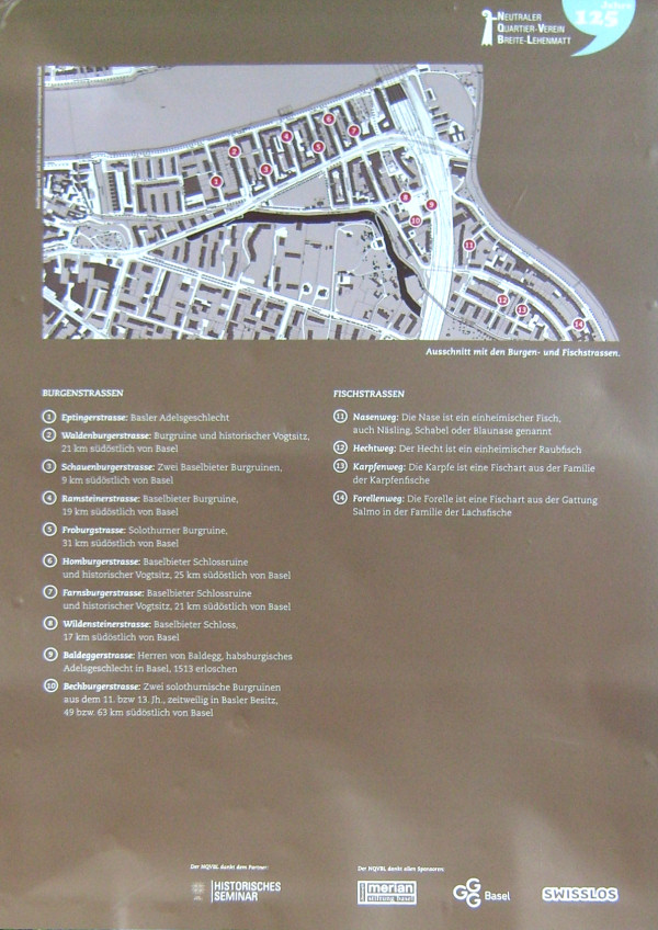 Burgenstrassen und Fischstrassen