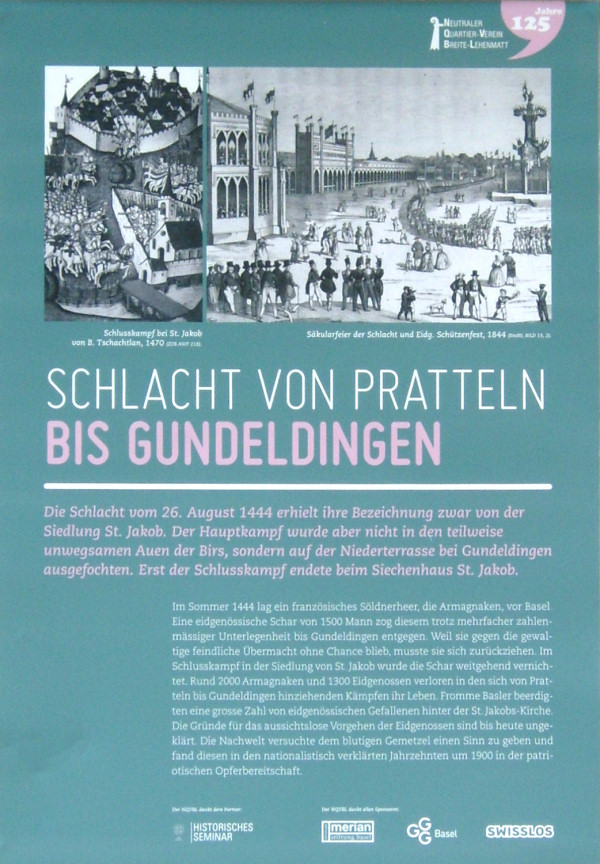 Schlacht von Pratteln bis Gundeldingen